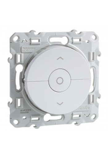 Interrupteur Volet Roulant Schneider ODACE - 3 Boutons, Couleur Blanc - Neuf Avec Protection Peinture